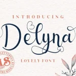 Delyna Calligraphy Font