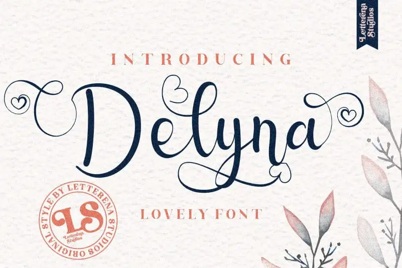 Delyna Calligraphy Font
