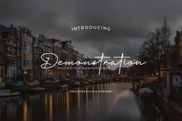 Demonstration Handwritten Font