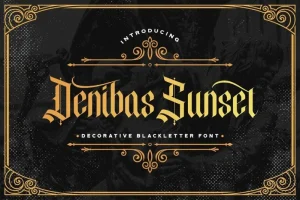 Denibas Sunset Display Font