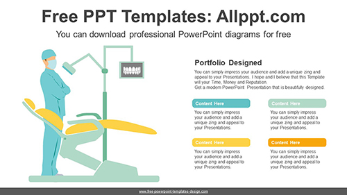 Dental Chair PowerPoint Diagram Template