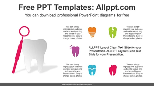 Dental Health Care PowerPoint Diagram