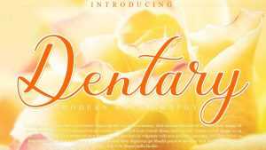 Dentary Script Font › Fontesk