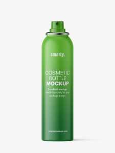 Deodorant spray bottle mockup / matt / 150 ml