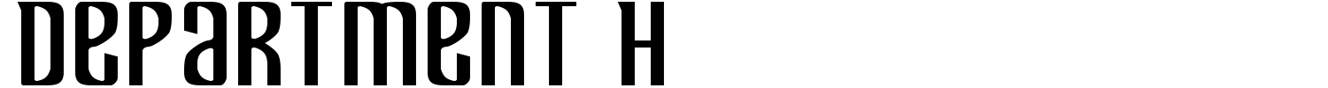 Department H Font