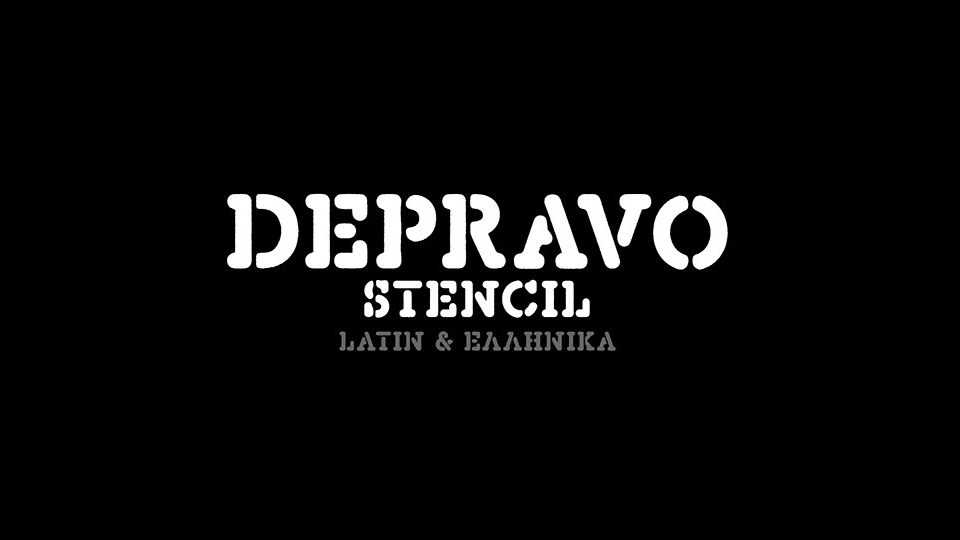 Depravo Stencil Font › Fontesk