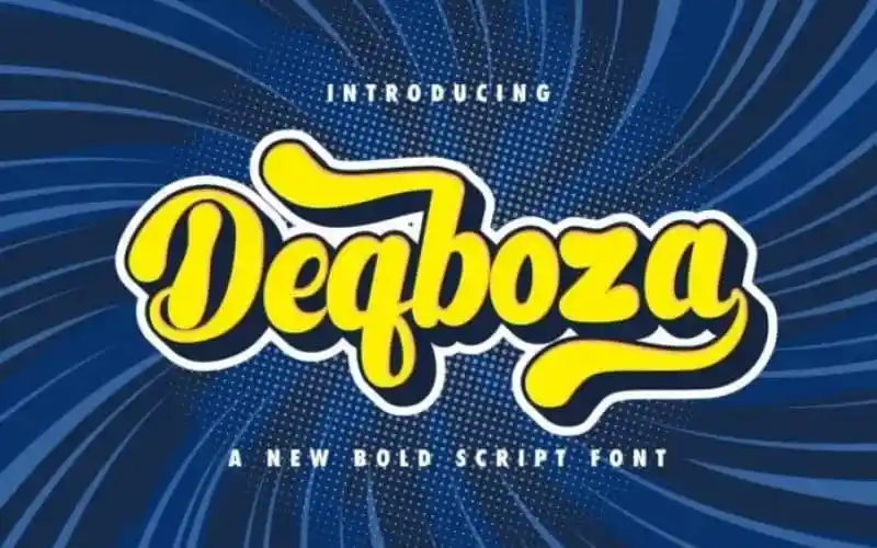 Deqboza Script Font