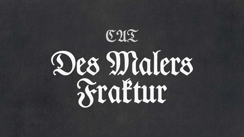 Des Malers Fraktur Font › Fontesk