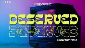 Deserved Font › Fontesk