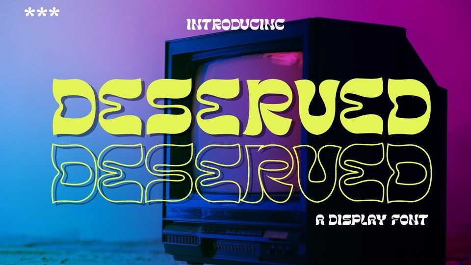 Deserved Font › Fontesk