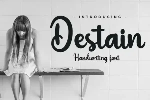 Destain Handwriting Font
