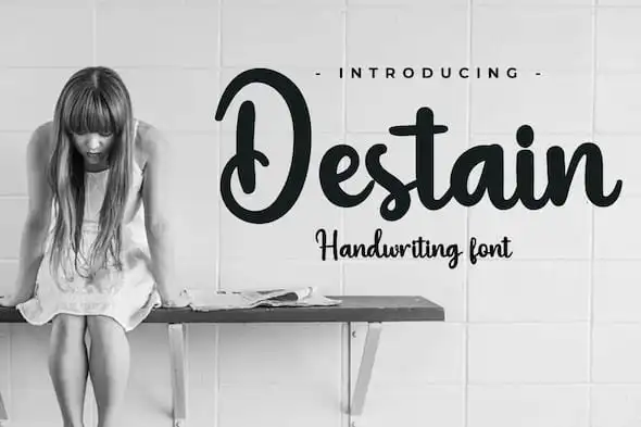 Destain Handwriting Font