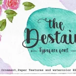 Destain Script Font