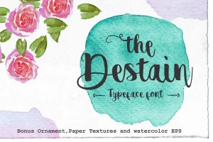 Destain Script Font