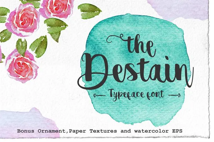 Destain Script Font