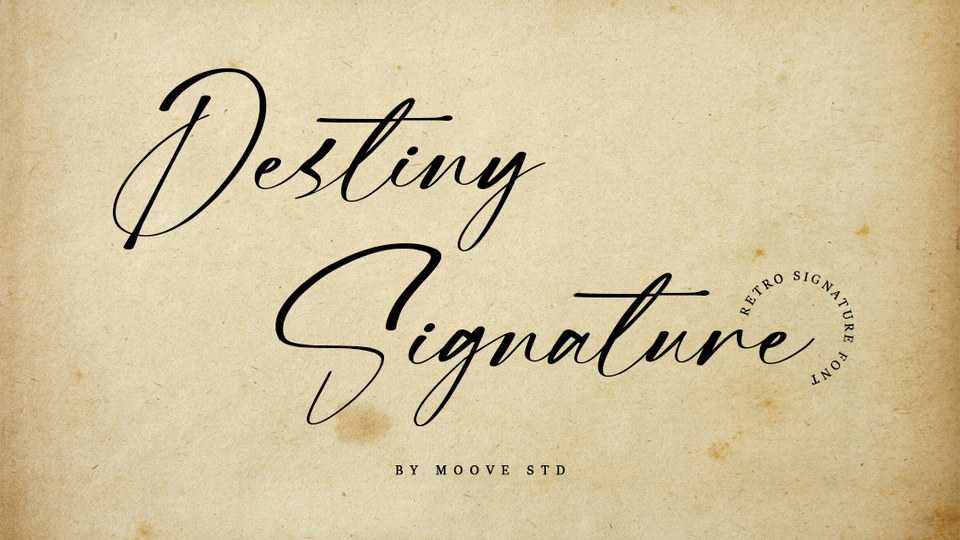 Destiny Signature Font › Fontesk