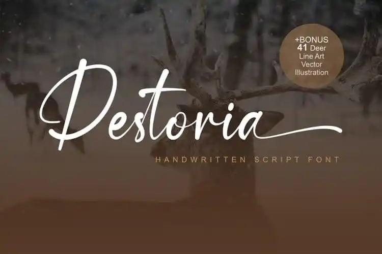 Destoria Calligraphy Font