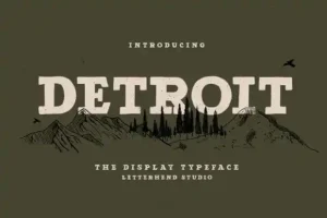 Detroit Display Font