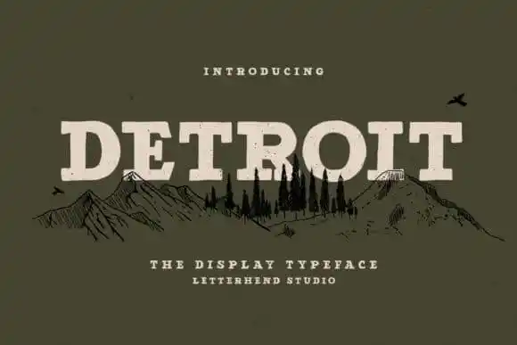 Detroit Display Font