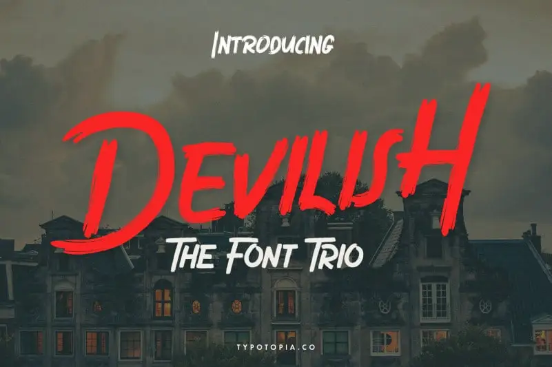 Devilish Brush Font