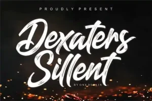Dexaters Sillent Brush Font
