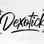Dexotick Brush Font
