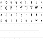 Dh Atilras Font - Fonte Grátis Mapa de caracteres da fonte Dh Atilras Font