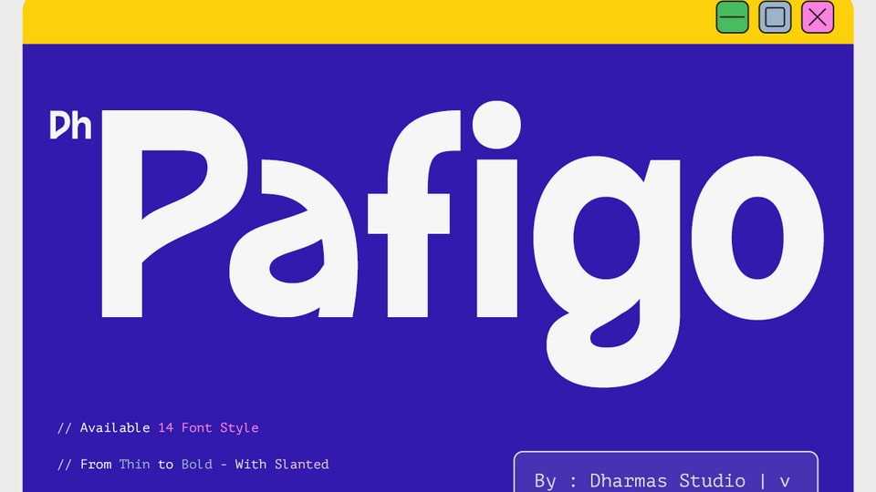 Dh Pafigo Font › Fontesk