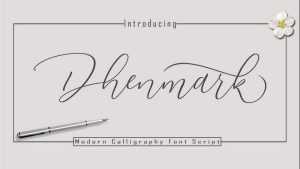 Dhenmark Script Font › Fontesk