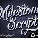 DHF Milestone Script font