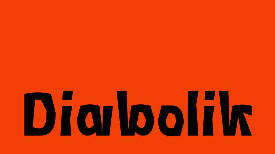 Diabolik Font › Fontesk