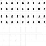 Diamond City Font - Fonte Grátis Mapa de caracteres da fonte Diamond City Font