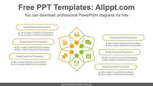 Diamond Flower PowerPoint Diagram