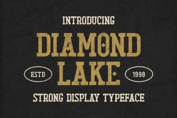 Diamond Lake Display Font