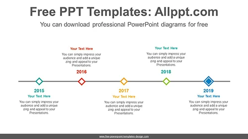 Diamond point PowerPoint Diagram Template