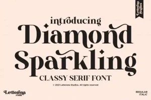Diamond Sparkling Serif Font