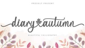 Diary Autumn Font › Fontesk