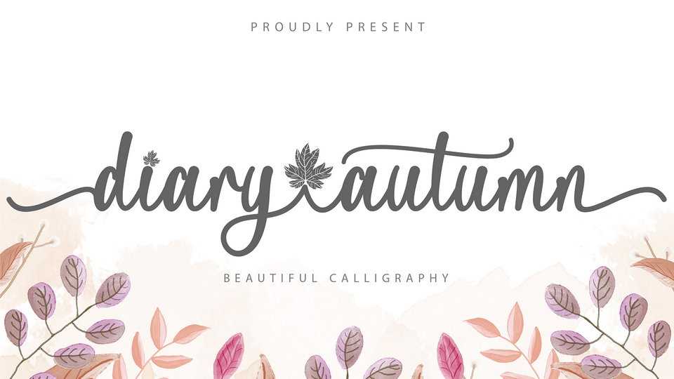 Diary Autumn Font › Fontesk