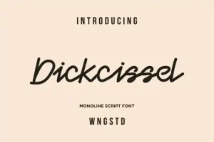 Dickcissel Monoline Font