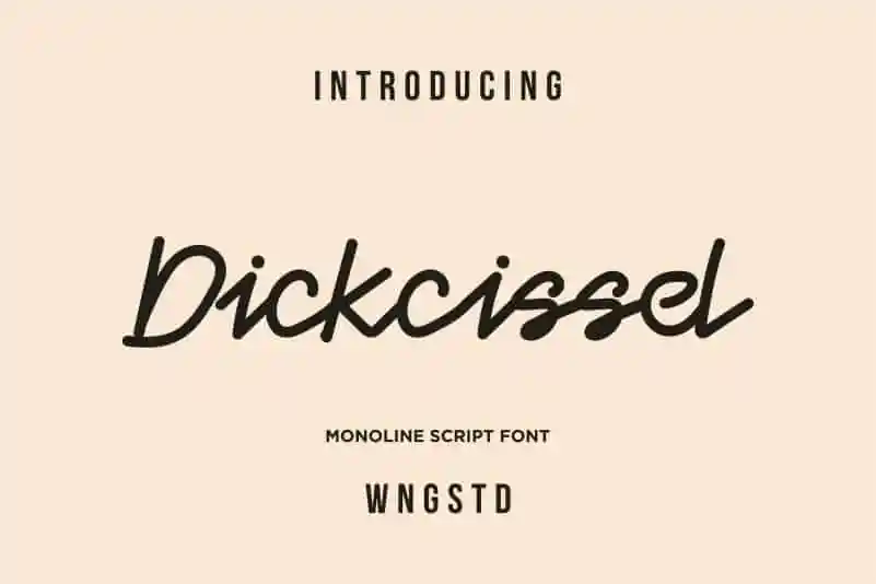Dickcissel Monoline Font