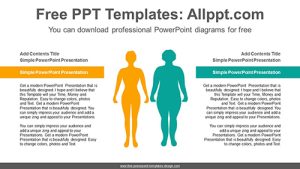 Diet Before-After PowerPoint Diagram