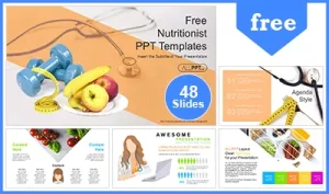 Diet Plan Nutritionist PowerPoint Templates