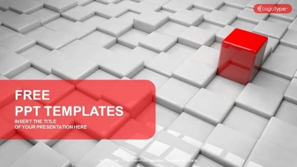 Different red quadrangle PowerPoint Templates