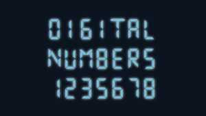 Digital Numbers Font › Fontesk