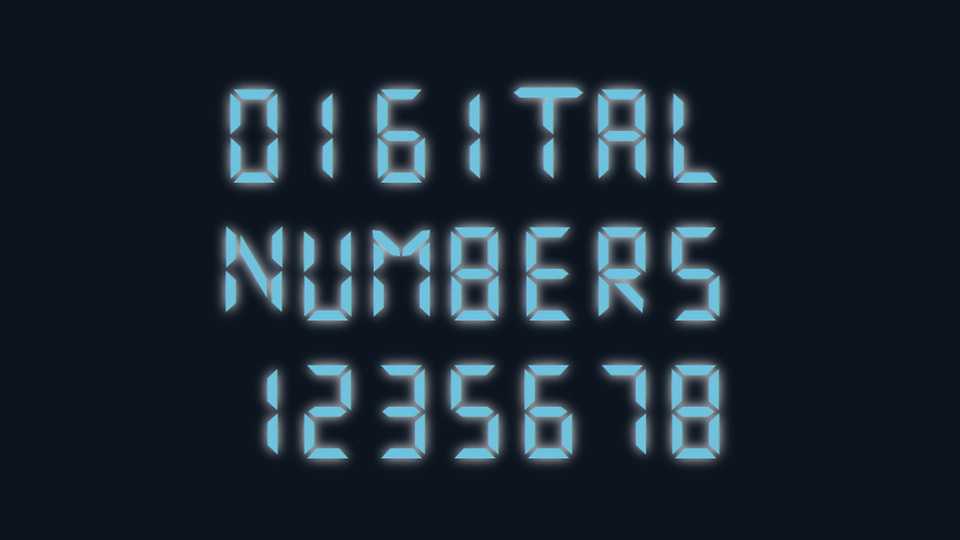 Digital Numbers Font › Fontesk