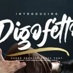 Digofetto Brush Font