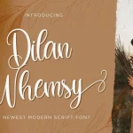 Dilan Whemsy Calligraphy Font