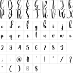 Diligence Font - Fonte Grátis Mapa de caracteres da fonte Diligence Font