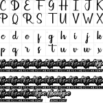 Mapa de caracteres da fonte Dillsburg City Font