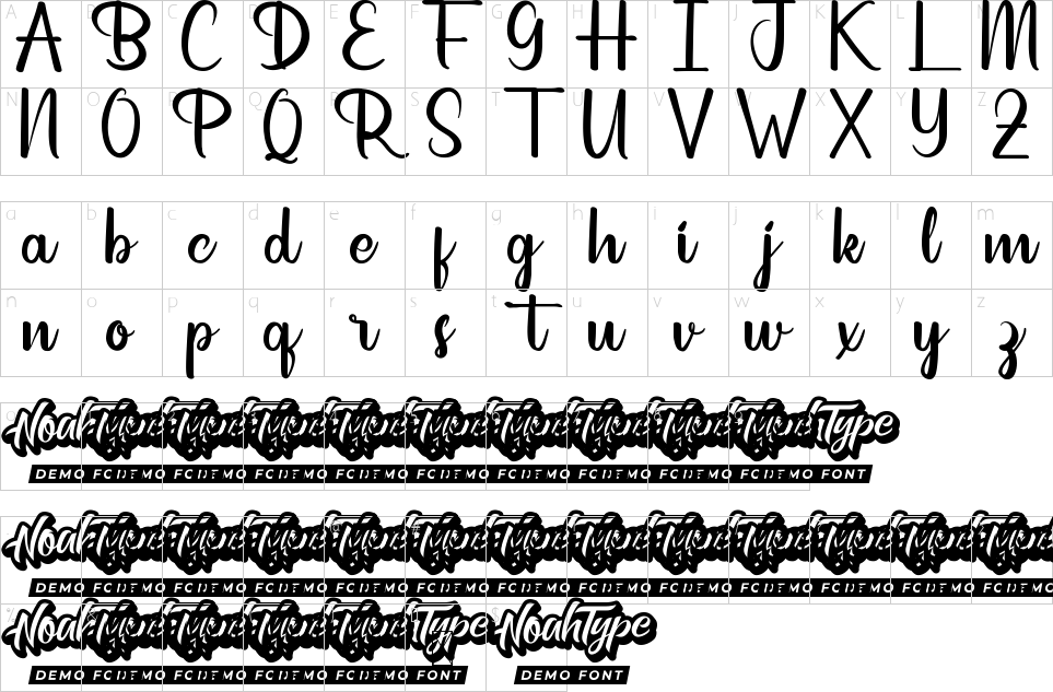 Mapa de caracteres da fonte Dillsburg City Font